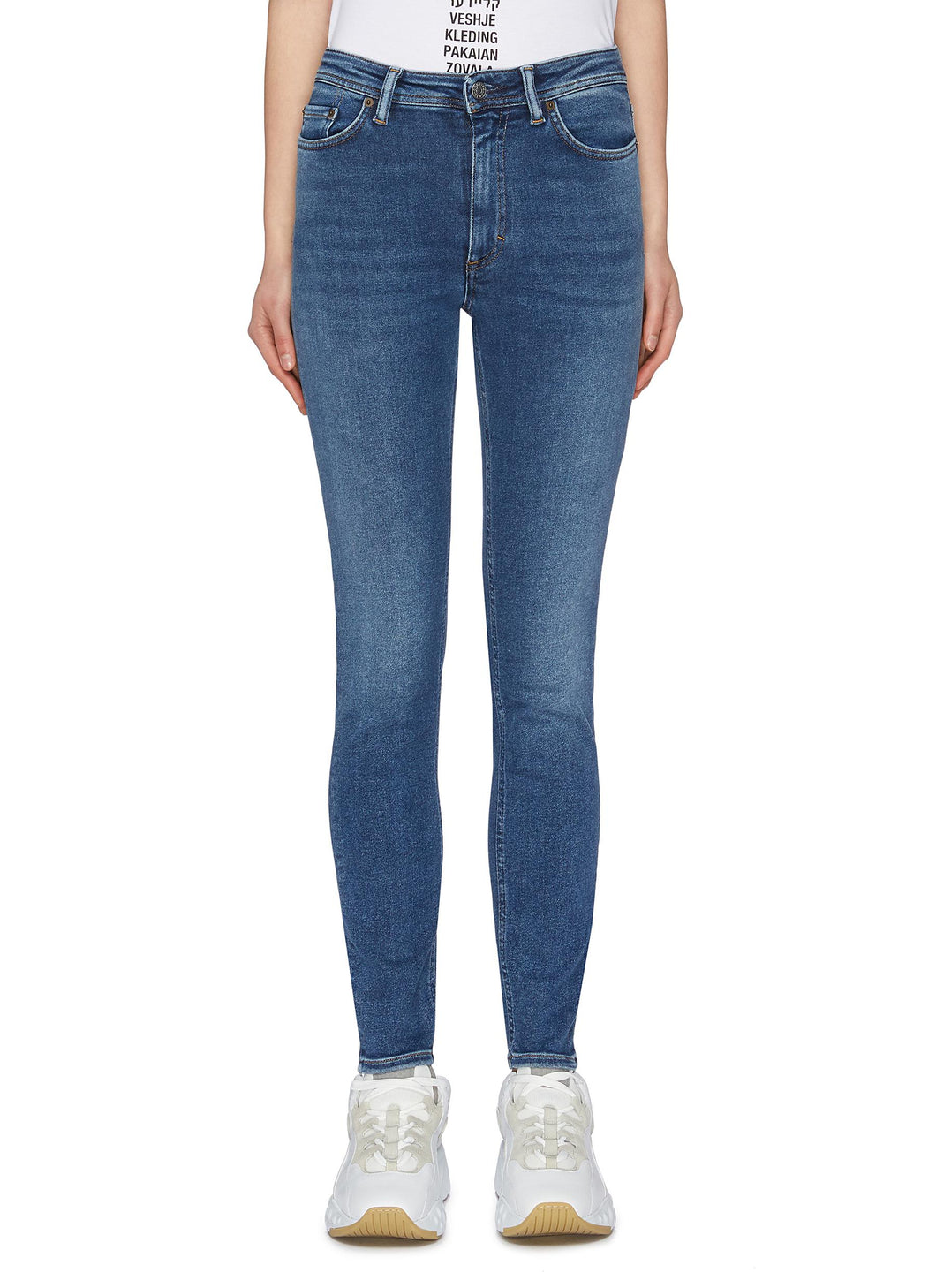 'Peg' washed skinny jeans - Acne Studios - Blue