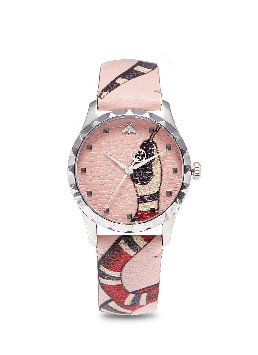 'Le Marché Des Merveilles' Kingsnake print 38mm watch - Gucci - Pink