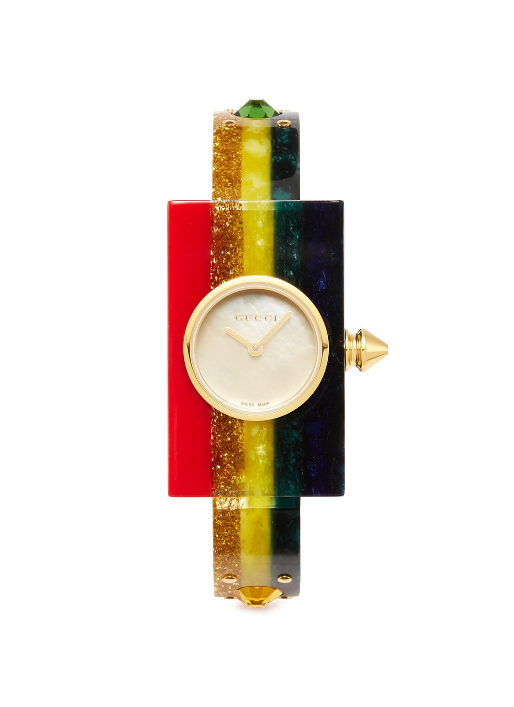 'Vintage Web' rainbow resin watch - Gucci - Multi-colour