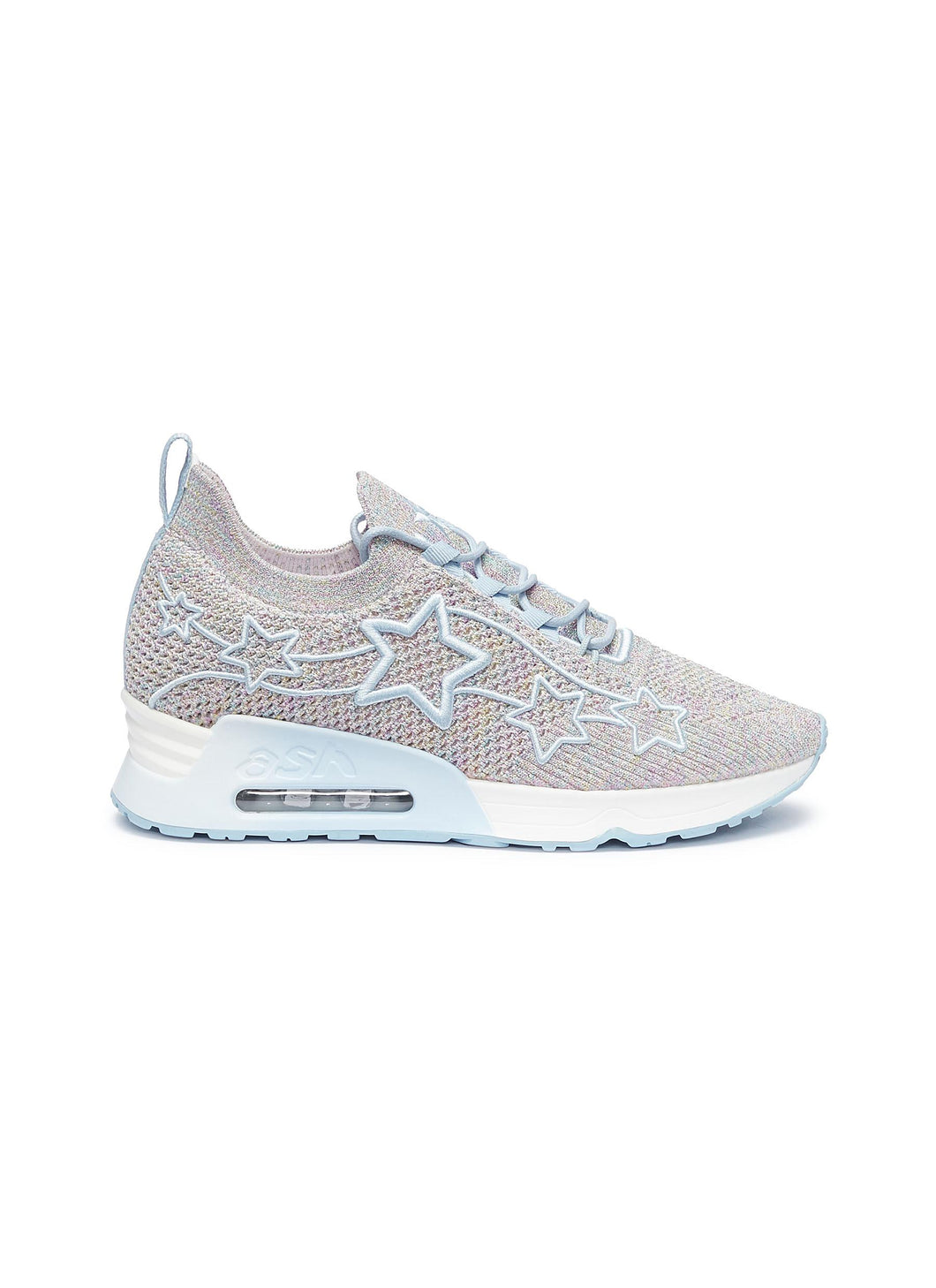 'Lunatic Star' appliqué knit sneakers - ASH - Multi-colour