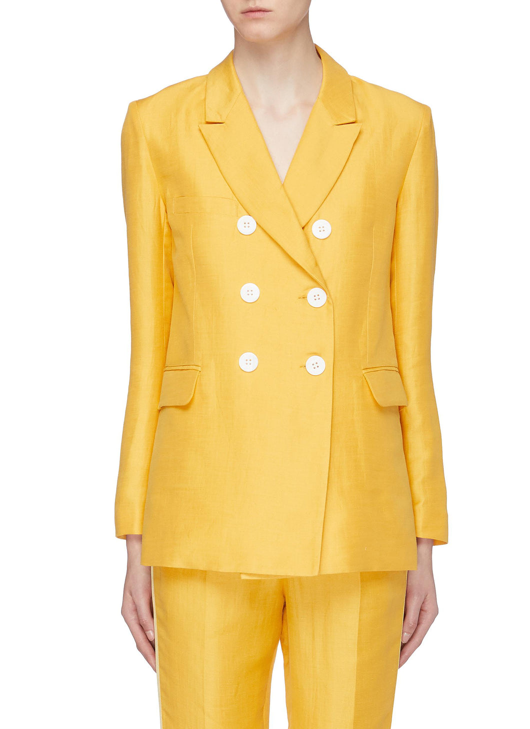'The Gladys' double breasted blazer - Les Héroïnes - Yellow