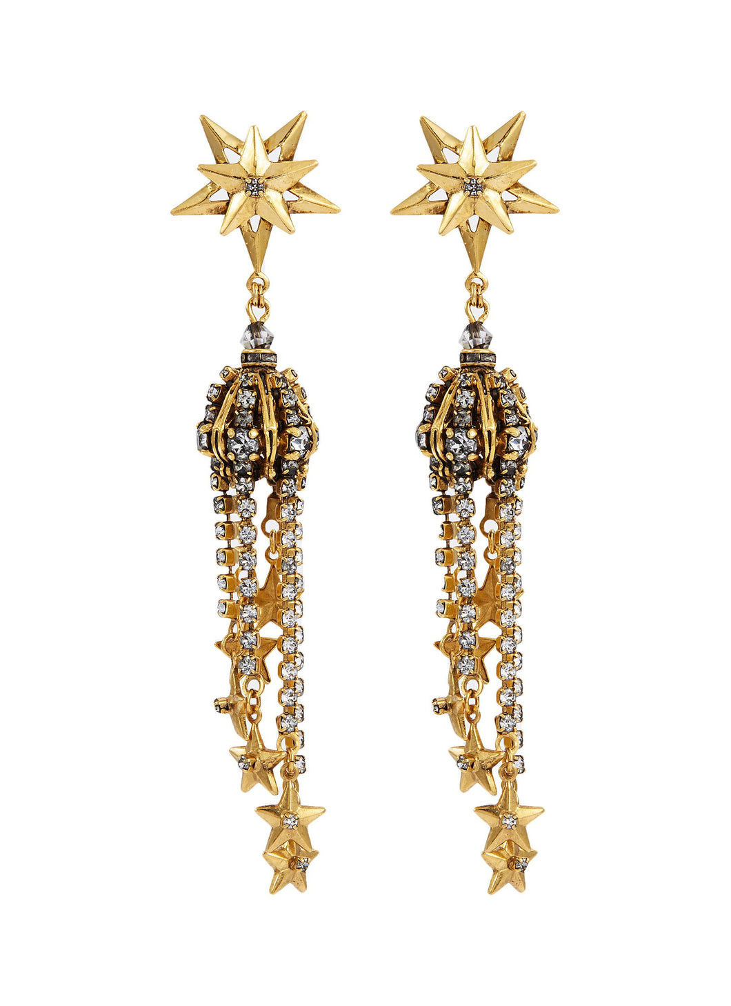 'Reach For The Stars' chandelier drop earrings - Erickson Beamon - Metallic