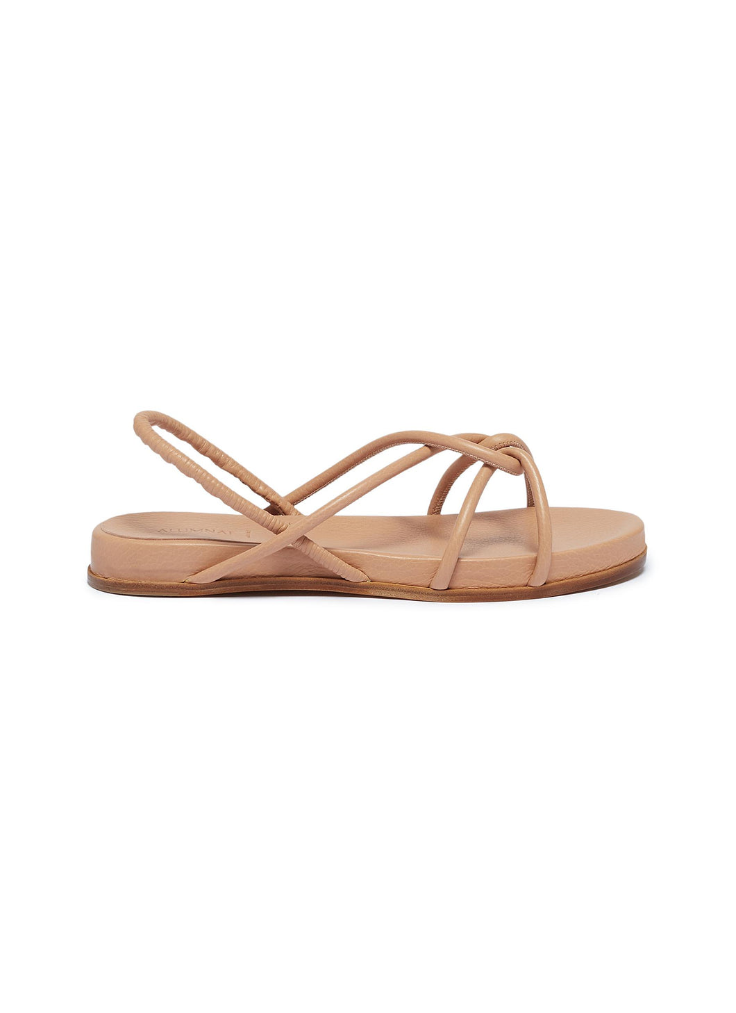 Strappy loop leather sandals - Alumnae - Neutral