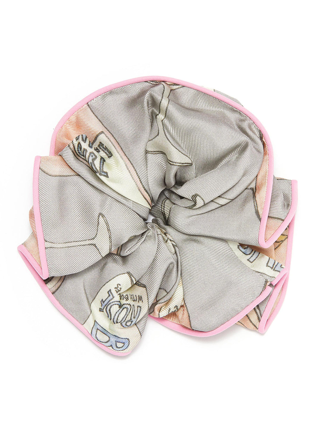 'Rosé All Day' print scrunchie - cjw - Multi-colour