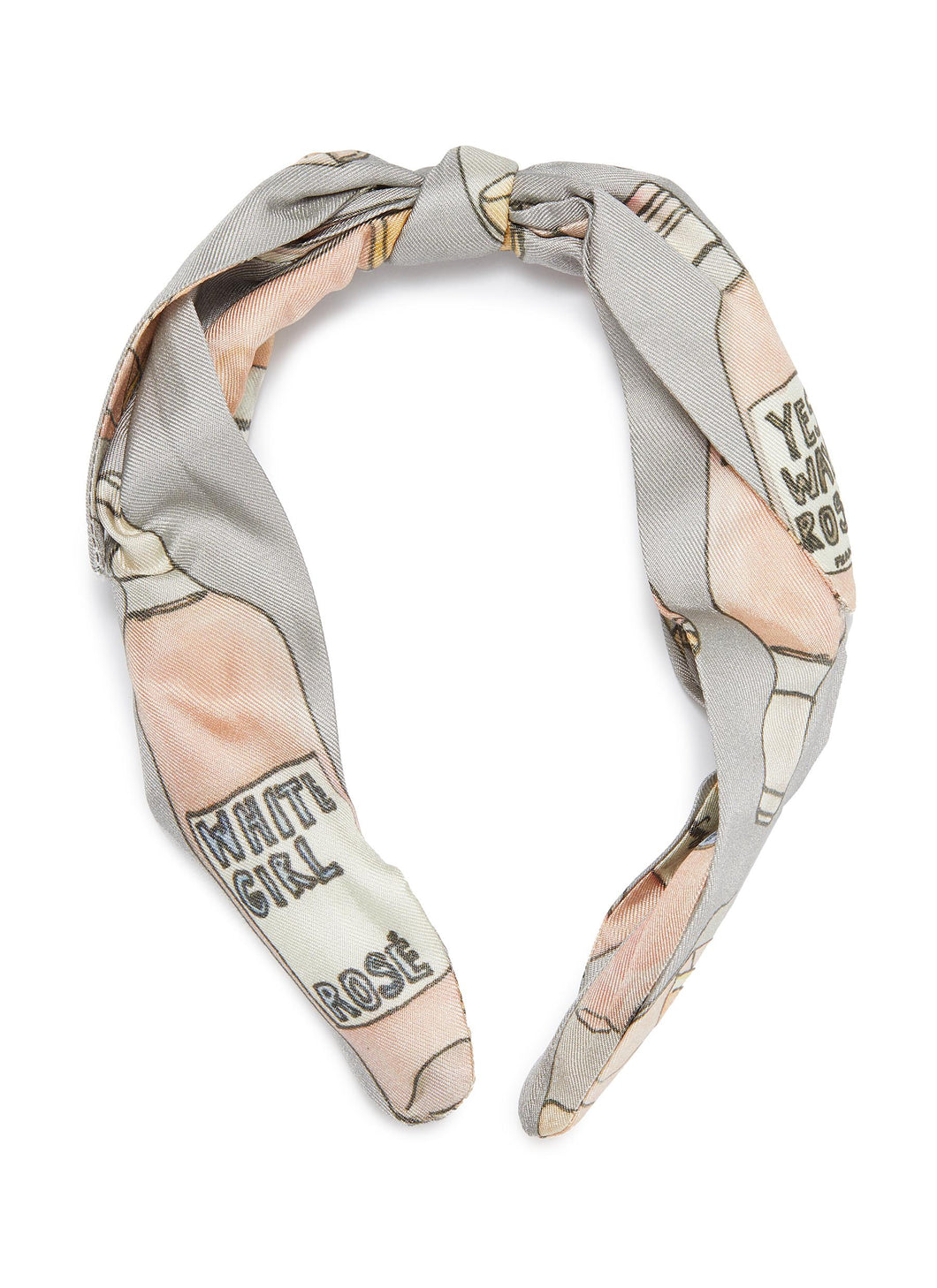 'Rosé All Day' print headband - cjw - Multi-colour