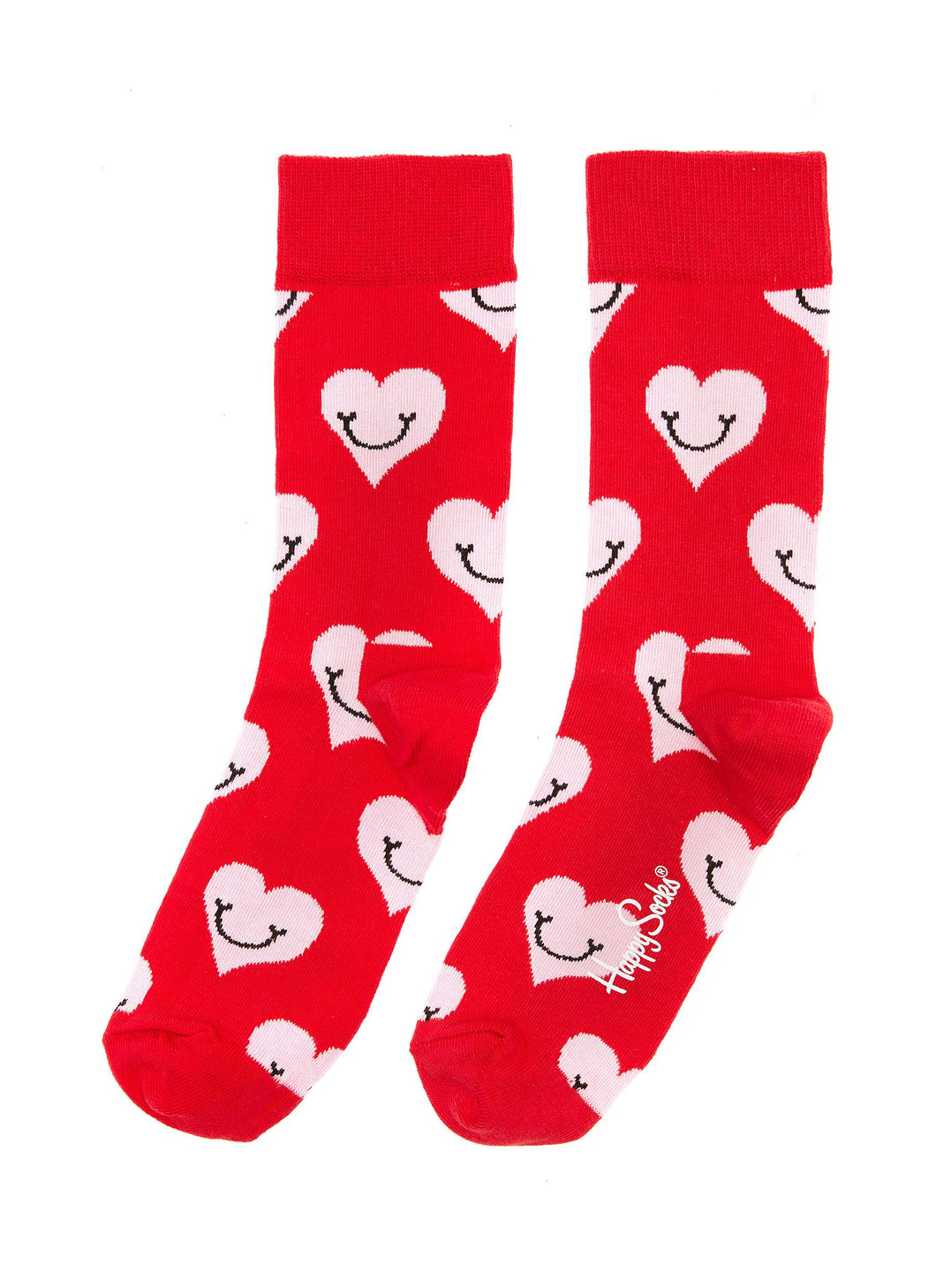 Smiley Heart crew socks