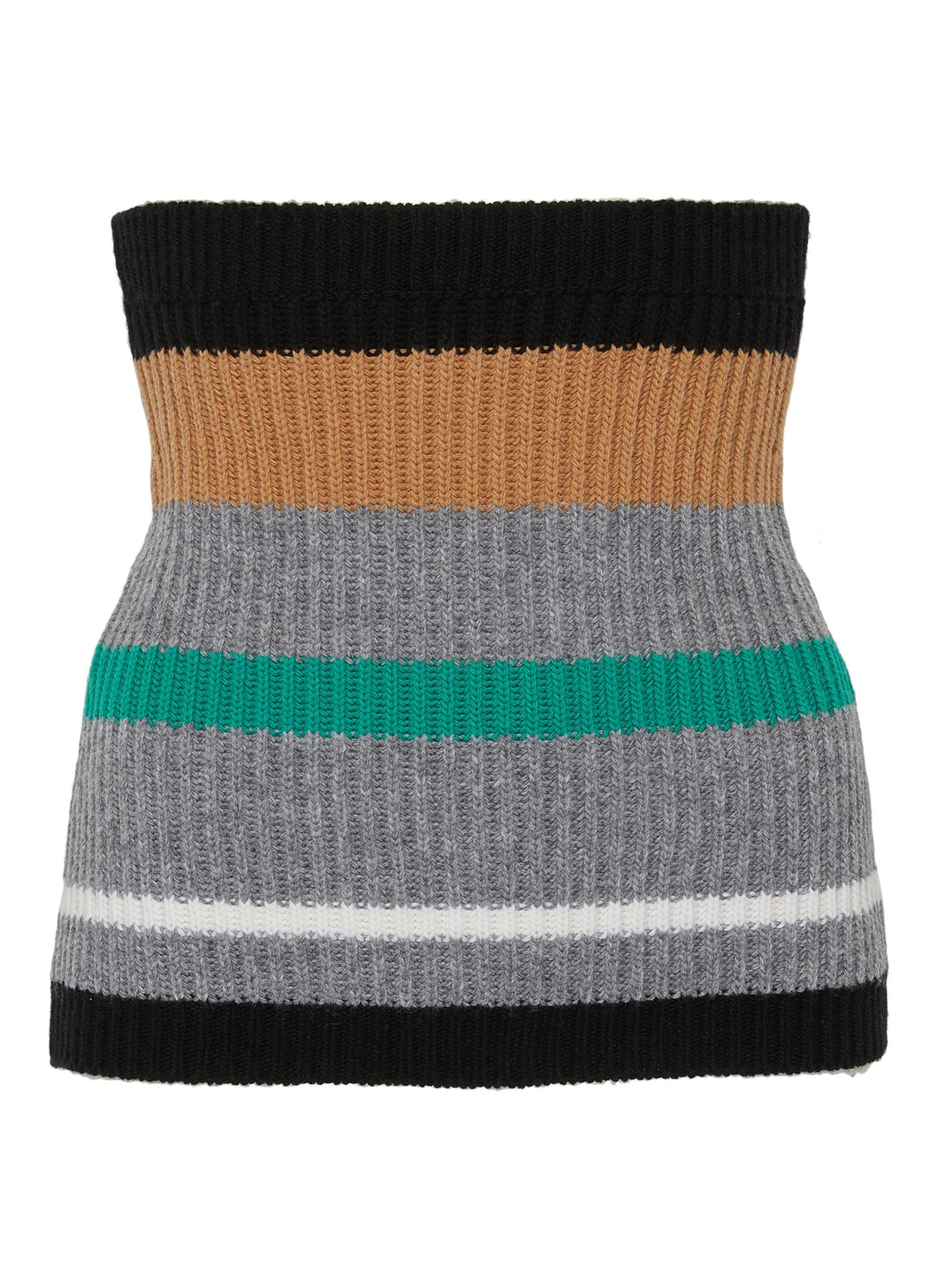 Stripe knit belt