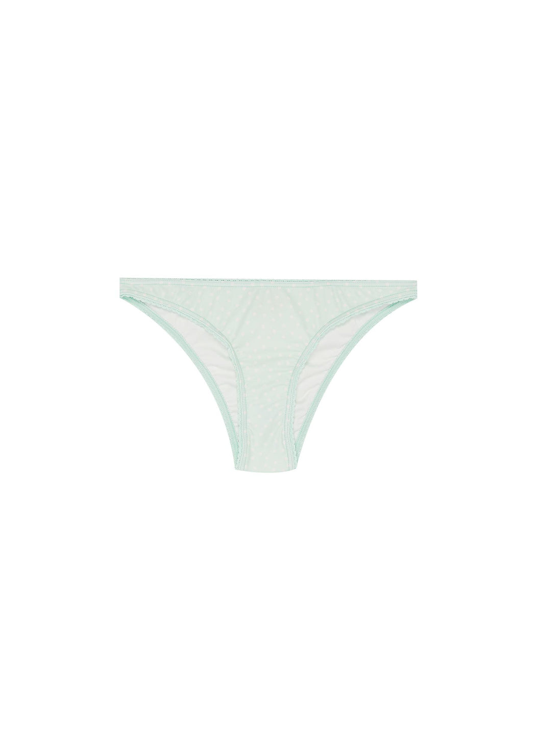 'Mint' dot print Econyl™ bikini bottoms