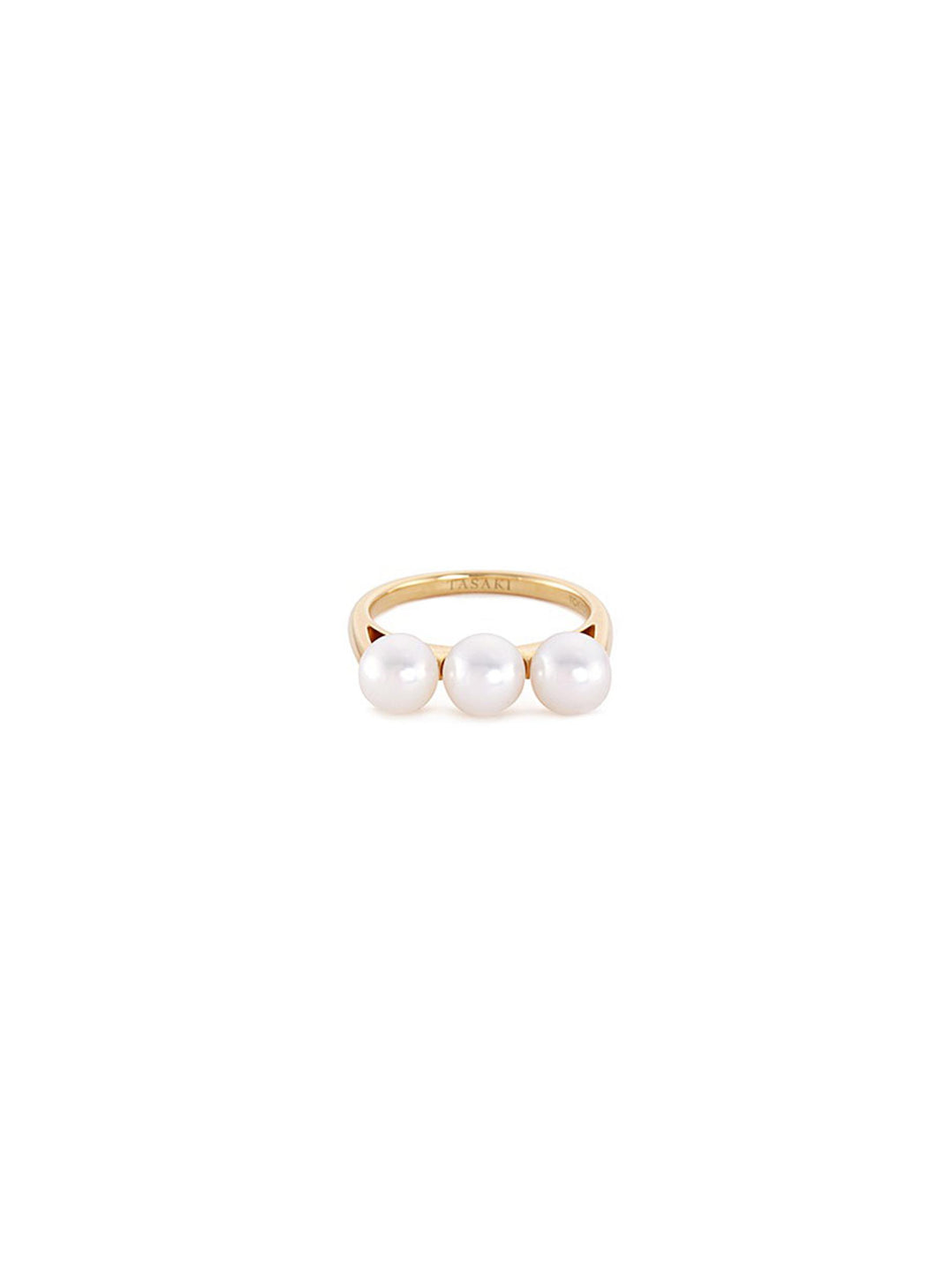 'Balance' akoya pearl 18k yellow gold ring - Tasaki - Metallic